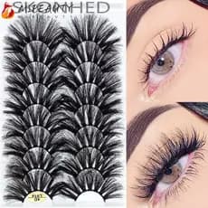 Mibeauty Skonhed 8 Pares De Utensílios De Maquiagem / Cílios Postiços Volumosos Longos Macios