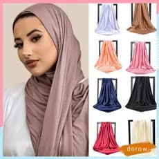 DORA Hijab Xale Lenço Super Elástico Protetor Solar Luxo Feminino De Cabeça
