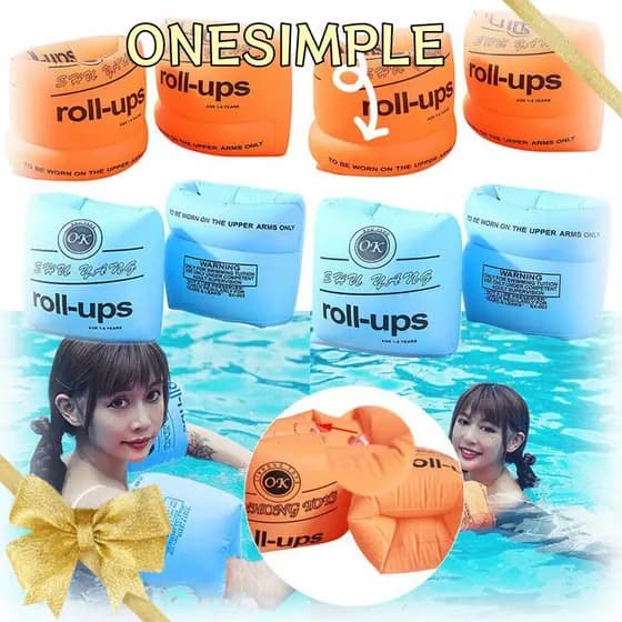 OS 2 Pcs Braçadeiras Flutuantes Piscina Treinamento De Segurança Flutuante Círculo De Natação Anel De Braço