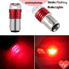 OS  Lâmpada de LED Vermelha Estrobo Flash 6000K 12V para Luz de Freio,  12V DC LED Brake Stop Motorcycle Tail Light