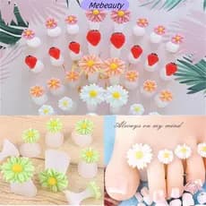 ME 8 Pcs Separador De Dedo Do Pé Novo Pedicure Confortável Com Flores