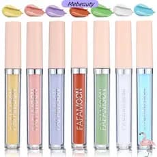Creme De Base ME , Corretivo Líquido De Cobertura Total De 2.5ML Colorido Para Maquiagem Facial Com Tom De Pele Uniforme