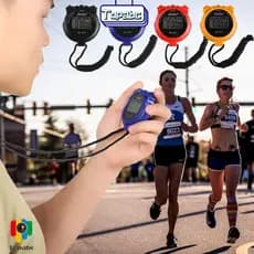 ABC Cronômetro Esportivo À Prova D'água Com Contagem Regressiva Para Corrida/Treino/Multicolorido