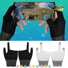 BEAU Capa De Mão Controlador De Jogo Manga De Dedo Sensível Ao Toque Para Jogos PUBG Luvas