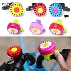 PEONYHOME 1PC Sino De Segurança Para Bicicleta Infantil Engraçado Multicolorido Margarida Flor Buzina Alarme Sonoro