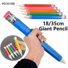 PEONYHOME Lápis Grande , Gigante De Brinquedo Novidade , Com Borracha Performance Prop 18/35CM De Papelaria