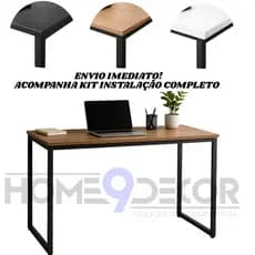 Mesa Industrial Escrivaninha Escritório 90x45 MDF
