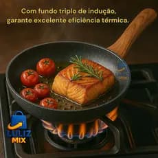 Frigideira Ceramica Antiaderente Fogão Cooktop Indução E Gás