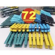 prendedor de roupa plastico 72unidades