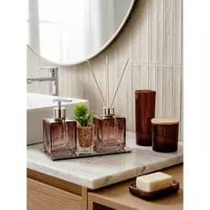 Kit Lavabo Aromatizador De Ambiente Com Bandeja Conjunto para Banheiro LONDRES