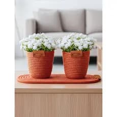 Arranjo de flores artificiais para decoração com vaso estilo Boho Chic buque de flor artificial Mosquitinho Sempre Viva