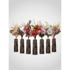 Vaso flor articial e Arranjo flores artificiais com vaso grande para decoração