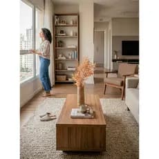Arranjo de Flores Artificiais com Vaso de Trança de Palha de Taboa Decoração Moderna Boho Chic Capim Seco e Folhagens