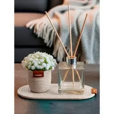Difusor de ambiente Kit Lavabo Aromatizador Arranjo de flor artificial Mosquitinho Sempre Viva Vaso decorativo Boho Chic