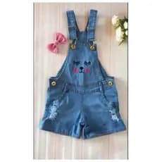 jardineira jeans infantil cores