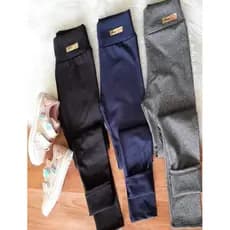 Kit 3 calças Legging infantil luxo para meninas Flaneladas