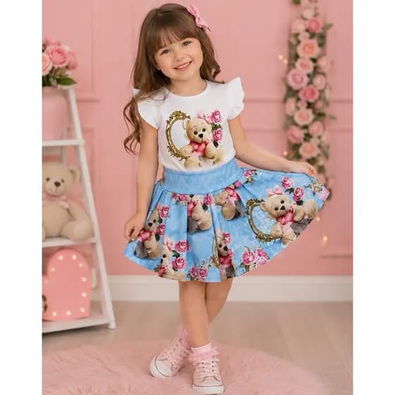 Conjunto luxo infantil ursinho