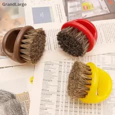 [GrandLarge] Escova De Anel De Barba Masculina Design Barbear Com Cerdas De Cavalo Escovas De Barbeiro Portátil Para Sal