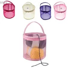 [SSPS] Bolsa De Crochê Redonda De Fio De Tricô Suporte Organizadora FAH
