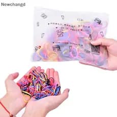 [Newchangd] 500 Peças Acessórios Para Cabelo De Bebês E Crianças Elásticos Descartáveis Laços De Femininos Meninas BR