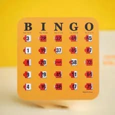 leesisters 5 Pçs Cartão De Jogo Bingo Fácil Leitura Com Janelas Deslizantes Reutilizável Capacidade De Pensamento Lógico