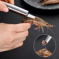 Camarão de aço inoxidável estomaco removedor camarão linha peeler ferramentas de cozinha