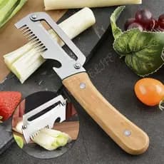 Cortador de cebola multifuncional em aço inoxidável, descascador de cozinha doméstico, utensílio para ralar, raspador co