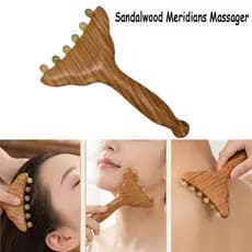 Pente De Massagem Meridiano De Sândalo , De Corpo Inteiro , Bastão De Alongamento , Ferramenta Beleza , Cabeça , Olho ,