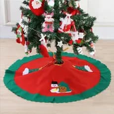 Saia De Árvore De Natal Aventais Decoração Suprimentos De Feliz