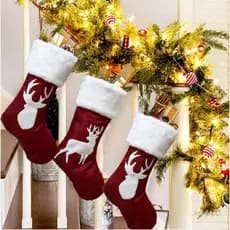 Enfeites Árvore Natal, Meia Natalina Saco Presente, Bolsa Doces Natal, Decorações Natalinas para Casa