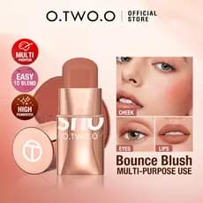 O.TWO.O Maquiagem Blush Stick Hidratante Gloss Lip & Cheek Blusher 6 Cores Cosméticos Beleza