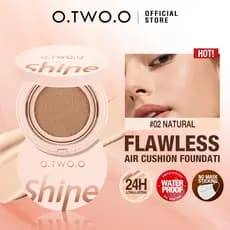 O.TWO.O BB Cream Air Cushion Natural, Longa Duração, à Prova d'Água, Iluminador, 3 Cores, Cosméticos para Mulheres