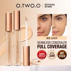 O.TWO.O Concealer líquido leve sem óleo à prova d'água matte hidrata não gruda cobre olheiras e imperfections