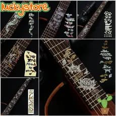 Ls Alta Qualidade Novo 22 Estilos Peças Guitarra Elétrica Bonito Fretboard Adesivo Ultra Fino Adesivos