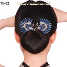 LUCKYSTORE Modelador De Cabelo De Pavão , Grampo Elegante Com Asas De Anjo , Display Fabricante De Coque Durável