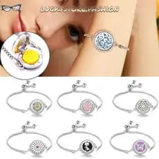 Pulseira De Medalhão Difusor LUCKYSTORE , Acessórios De Joias Com Aberto Difusora De Aroma