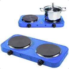Fogareiro Fogão Elétrico 2000 Watts Cooktop Panela 110v ou 220v Disco Duas Bocas Portátil