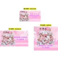 Etiqueta Escolar 100 unidades Stray Kids Etiqueta para material escolar Personalizada
