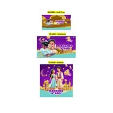 Etiqueta Escolar 100 unidades Jasmine e Aladdin Etiqueta para material escolar Personalizada