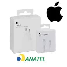 Carregador USB-C Original Apple 20W + Cabo USB-C para Lightning