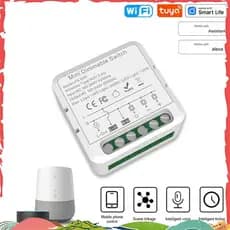 Tuya Módulo De Interruptor Dimmer Inteligente Mini Regulável Automação Residencial DIY Disjuntor APP Controle Remoto