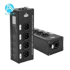 1 Par De Extensor De Sinal De Rede DMX512 1 Macho + 1 Fêmea Preto