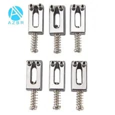 Conjunto Plano De Selas De Ponte De Guitarra Elétrica De 6 Peças Para Substituição