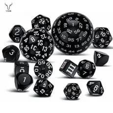15Pieces Conjunto Completo De Dados DND Poliédrico D3-D100 RPG Esférico , 100 Laterais Para Jogos De Mesa De Jogo De Papéis