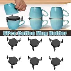6Pcs Porta Canecas De Café Organizador Empilhador De Bebidas Ajustável Empilhável De Copos
