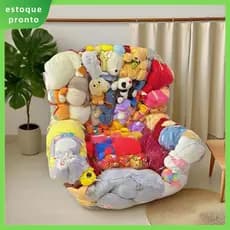 180L PVC Transparente Brinquedo De Pelúcia Capa De Assento Claro Animal Cadeira Para Sala De Jogos Quarto Do Miúdo SHOPS