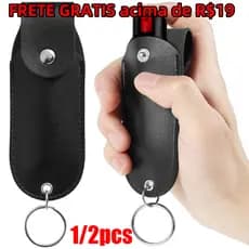 1/2 Pçs Pimenta Spray Bolsa Mini Portátil Coldre Couro Do Plutônio Superior Aleta Protetor