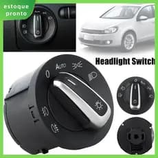 Interruptor Do Farol Compatível Com Golf/Jetta MK5 MK6 Dimmer De Reutilizável Para Carro Auto SHOPSKC2964