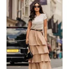Blusa feminina listrada Feminina/ camiseta listrada minimalista/camiseta feminina casual/roupas femininas