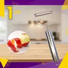 Descascador De Aço Inox Legumes Cabo Com Furo Para Pendurar Organizador Gourmet